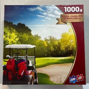 Sure Lox Fun 1000 Piece Golfing Puzzle Sealed NEW!